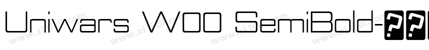 Uniwars W00 SemiBold字体转换